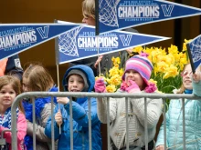 Celebration Parade for Villanova Men's Basketball Team, 2016 NCAA Champions on April 8, 2016